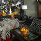 Ceola Waddell Jr., sitting in the chair of his makeshift living room under a Los Angeles freeway
KTLA Screenshot
